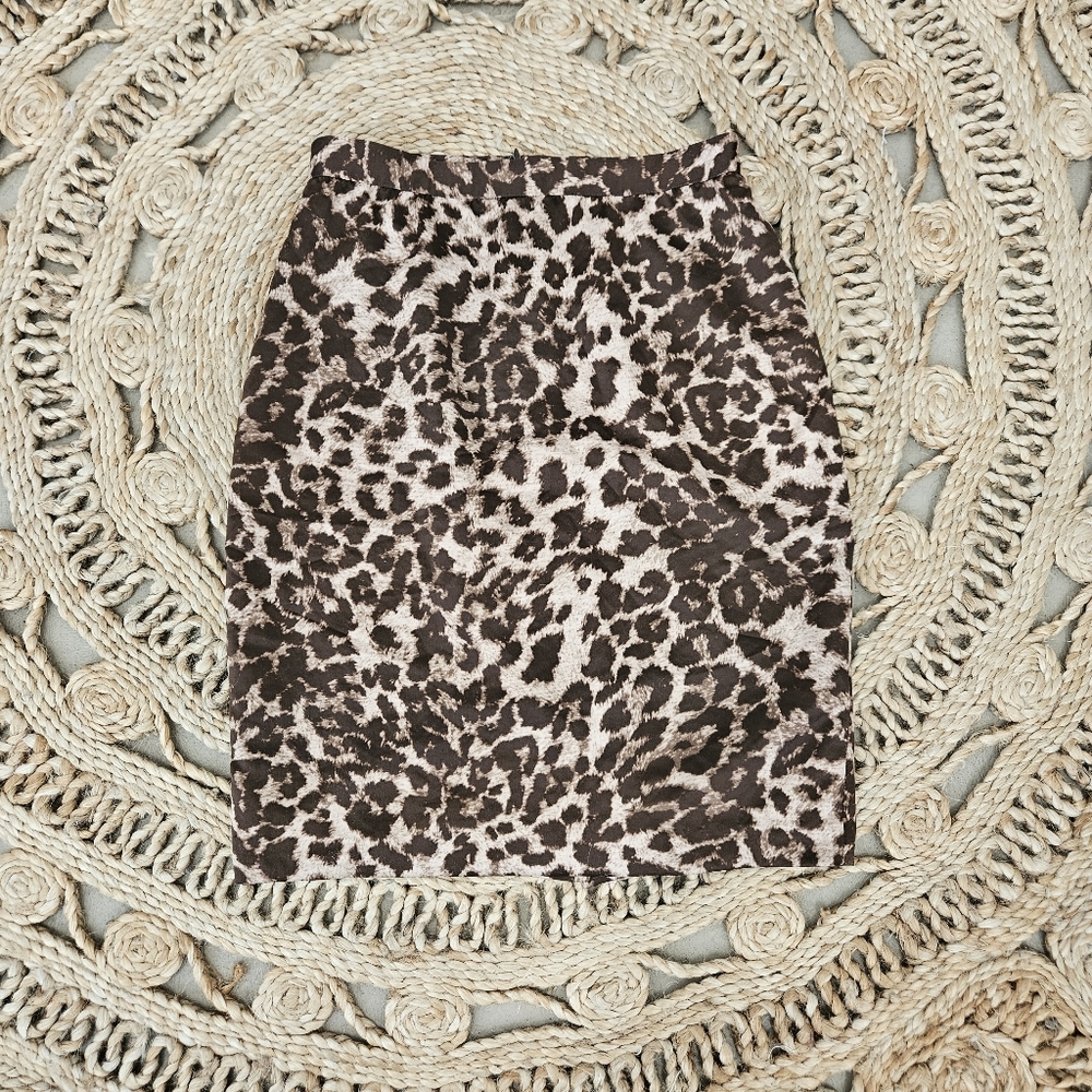 Leopard Print Skirt Pencil Skirt
